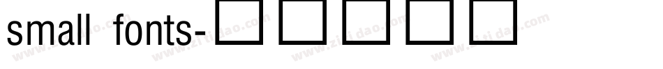 small fonts字体转换